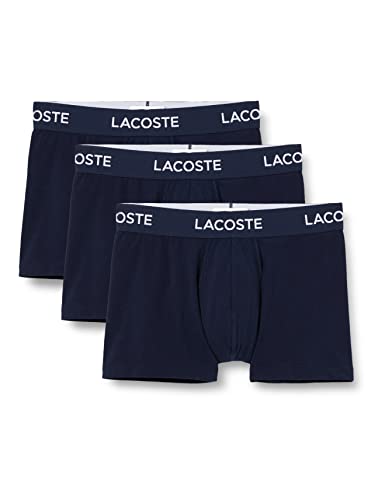 Lacoste Męska 3 pary bokserów na co dzień, niebieski, M