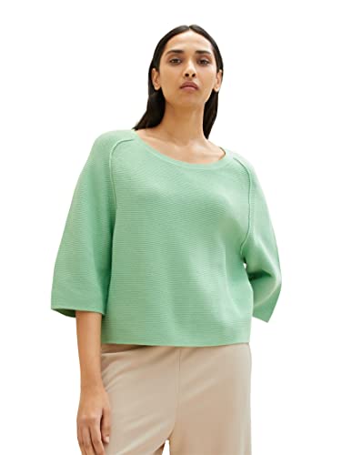 TOM TAILOR Damski sweter 1035302, 31034 - Okra Green, M