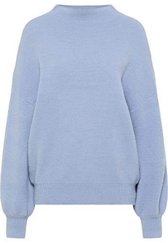 Jalene Damski sweter z dzianiny oversize 81133471, niebieski, M/L, niebieski, M-L