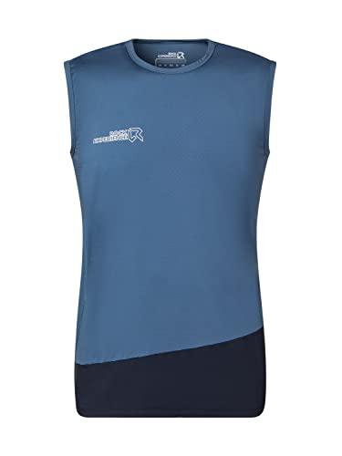 Rock Experience Męski T-shirt Merlin Sleeveless, 1344 China Blue+1330 Blue Nights, średni, 1344 China Blue+1330 Blue Nights, M
