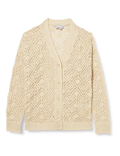 aleva Damski kardigan z dzianiny 10426983-AL04, kremowy, XL, kremowy, XL