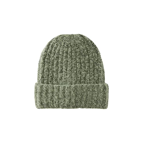 PIECES Damska czapka z kapturem PCPYRON Structured Hood NOOS BC z dzianiny, Swamp, One Size