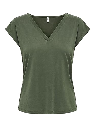 ONLY Damski top z dekoltem w serek, Duffel Bag, M