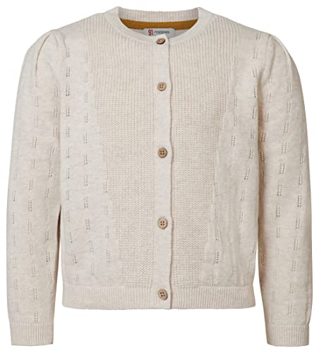 Noppies Kids Dziewczęcy kardigan Piney Long Sleeve kurtka dzianinowa, RAS1202 Oatmeal-P611, 98, Ras1202 Oatmeal - P611, 98 cm