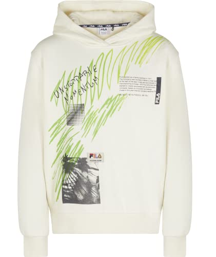 FILA Chłopięca bluza z kapturem TREBISACCE Hoddy, Egret, 146/152
