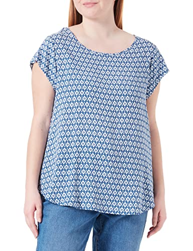 ONLY Damska koszulka Onlnova Life S/S Top AOP Ptm, ciemny denim, 34