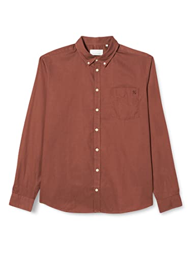 CASUAL FRIDAY Męska koszula Anton BD LS Lyocell 181326/Nutmeg, L, 181326/Nutmeg, L