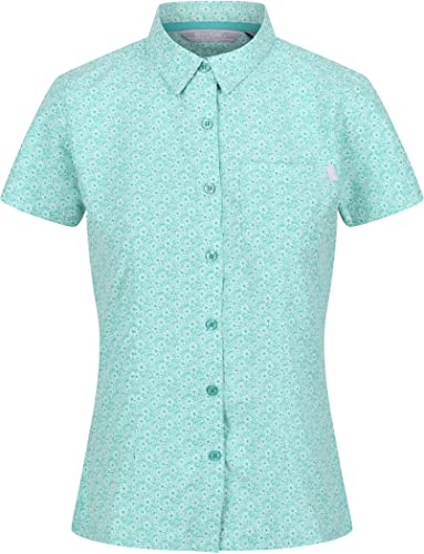 Regatta Unisex Mindano Vi damska koszulka, Ocean Wave Daisy, 34