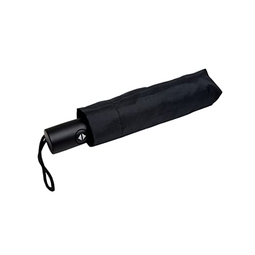 Kompaktowy i lekki parasol z automatycznym otwieraniem, czarny