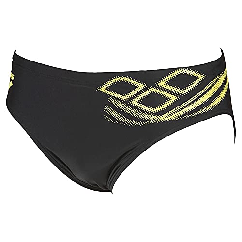 ARENA Męskie buty M Spirit Brief Swim Trunks, Black-soft Green, 4 PL