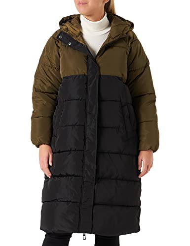 ONLY CARMAKOMA Carbecca OTW damski długi płaszcz buforowy, Ciemna oliwka/szczegóły: czarny, 50 Plus