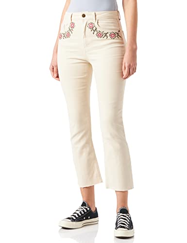 Desigual Dżinsy damskie Denim_Jerry, biały, 34 PL