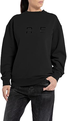 Replay Bluza damska, 098 BLACK, L