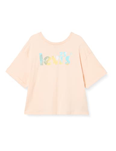 Levi's Kids Koszulka dziewczęca Lvg Meet & Greet zwinięty rękaw, Pale Brzoskwinia, 24 Miesiące