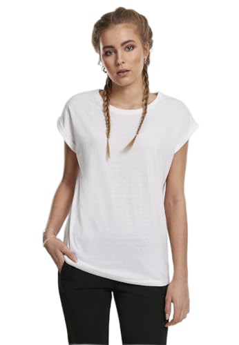 Urban Classics Damska koszulka z długim rękawem, wiśniowy + czarny, 4XL