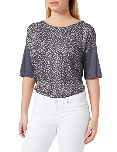 ESPRIT Collection T-shirt damski, 408/Dark Blue 4, XL