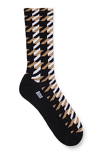 BOSS Męskie skarpety RS Rib PiedP CC Regular Socks, czarne, 39-42, czarny, 42 EU