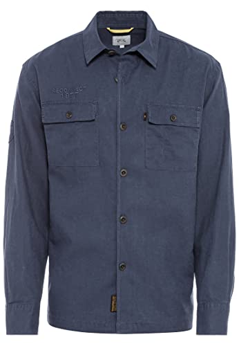 Camel Active Koszula Męska 409139/7S59, Niebieski Night Blue, M