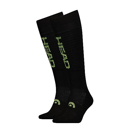HEAD Skarpety narciarskie dla początkujących, uniseks (2 sztuki), Black Combo., 35-38 EU