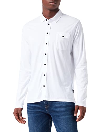 Replay Męska koszula M4093, 001 biała, XL