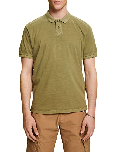 edc by ESPRIT Męska koszulka polo 043CC2K316, 360/OLIVE, XL, 360/oliwkowy, XL
