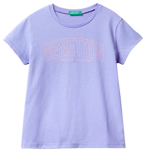 United Colors of Benetton Koszulka dziewczęca z krótkim rękawem, Pervinca 1w2, S