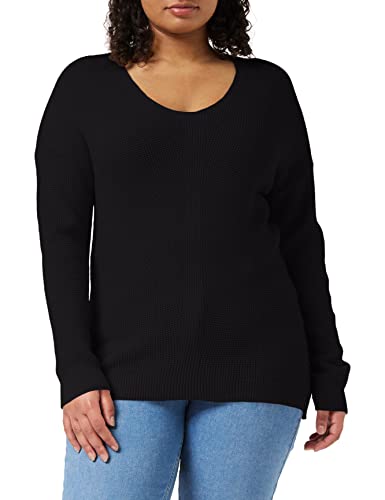 edc by ESPRIT Sweter damski, 001/Black, XS