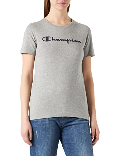 Champion Damska koszulka American Classics - Big Logo S/S, szary, XS