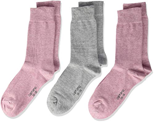 Camano Skarpety dziewczęce (3 sztuki), Różowy (Chalk Pink Melange 4300), 31-34