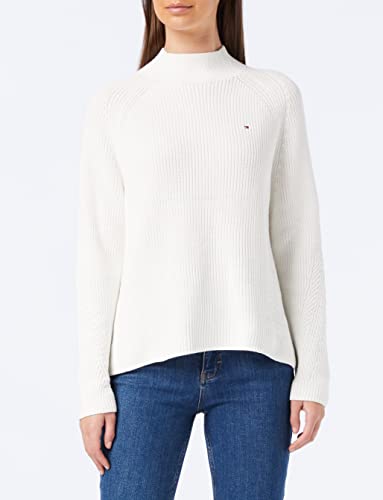 Tommy Hilfiger Damski sweter Hayana Mock-nk, Ecru, M