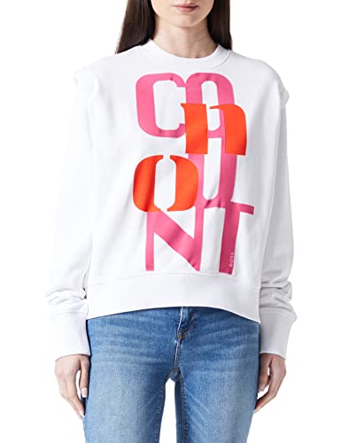 BOSS Damska bluza C_esinea_Print, White100, XS