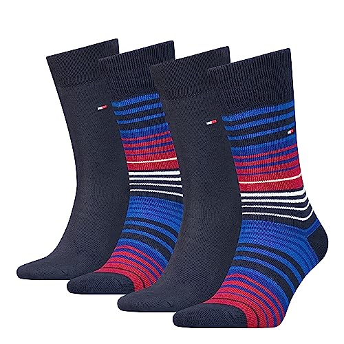 Tommy Hilfiger Skarpety męskie CLSSC (4 sztuki), grantowy, 43-46 EU