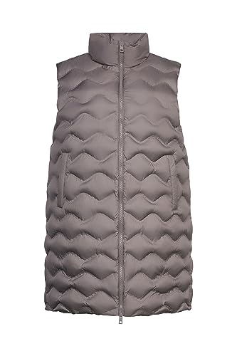 ESPRIT Kamizelka damska, 025/brązowy szary, XL