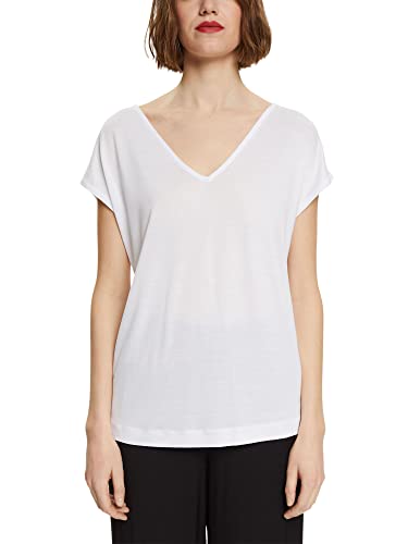 ESPRIT Collection Koszulka damska, 100 / biały, XXL