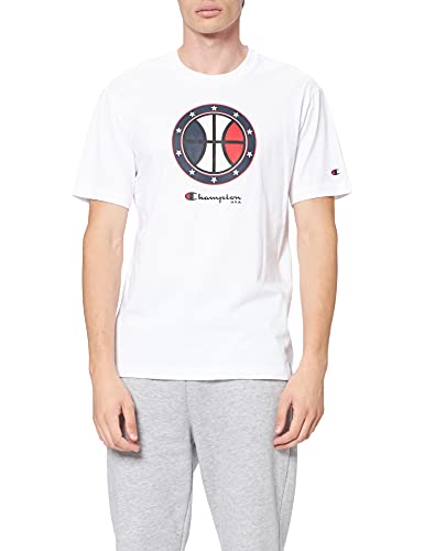 Koszulka męska Champion Off Krótkie Logo, biały, L