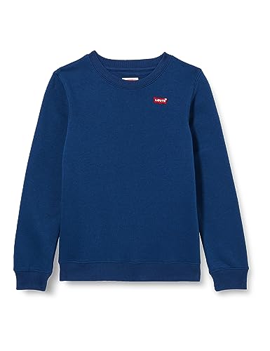 Levi's Chłopięca bluza z okrągłym dekoltem z logo Lvb Mini 8ee331, Niebieski kombi, 8 Lat