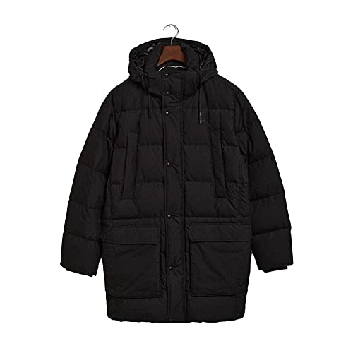 GANT Męska kurtka D2. Long Alta Down Jacket, Ebony Black, XS