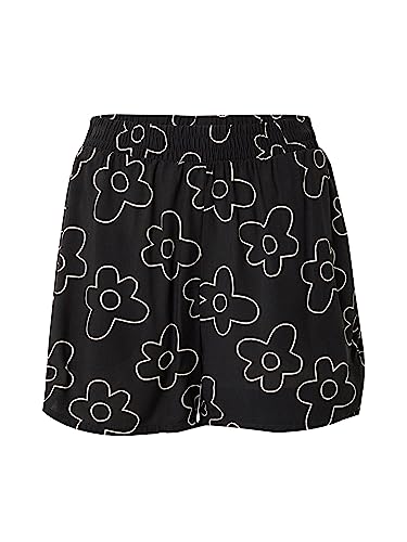 Urban Classics Spodnie damskie, czarny kwiat, 5XL