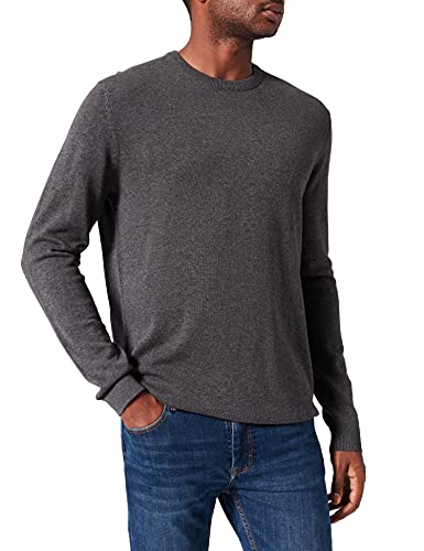 Only & Sons Sweter męski z dzianiny, Ciemnoszary melanż, XXL