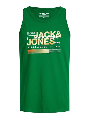 JACK & JONES Męski tank top z logo Jcowater, Verdant Green, M