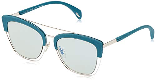 Police Damskie okulary przeciwsłoneczne SPL61854579X, Total Shiny palladium, 54/19/140