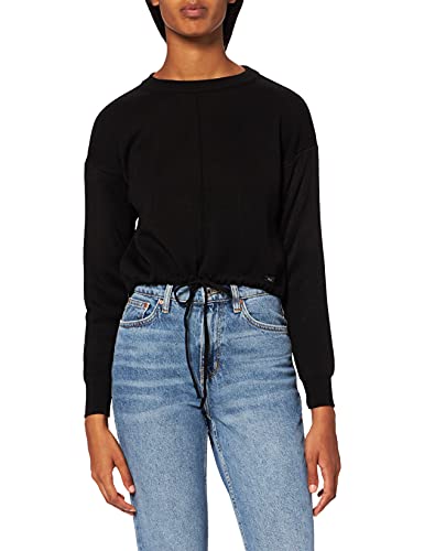 LTB Jeans Damski sweter z krótkim rękawem Laconi, Black 200, XXL