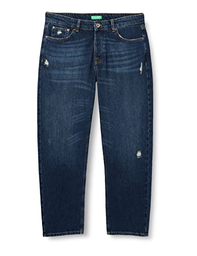 United Colors of Benetton Spodnie męskie 477uuu7cu8 dżinsy, niebieski dżins 901, 26, Blue Denim 901, 50