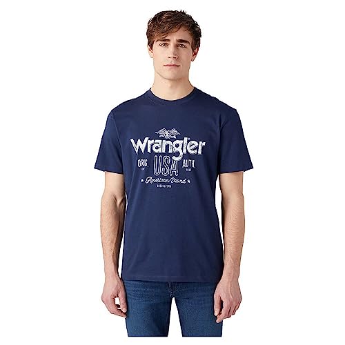 Wrangler T-shirt męski Americana Tee, grantowy, L