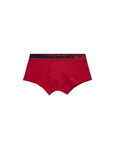 Emporio Armani Męski pasek z logo z boku, Cherry, L