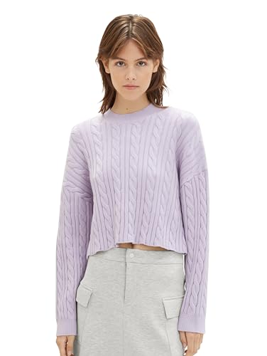 TOM TAILOR Denim Sweter damski, 27983 - Soft Lavender, L-XL