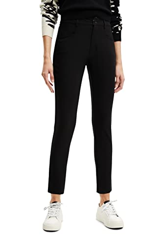 Desigual Spodnie damskie Coruña, 2000 czarne, Czarny, S