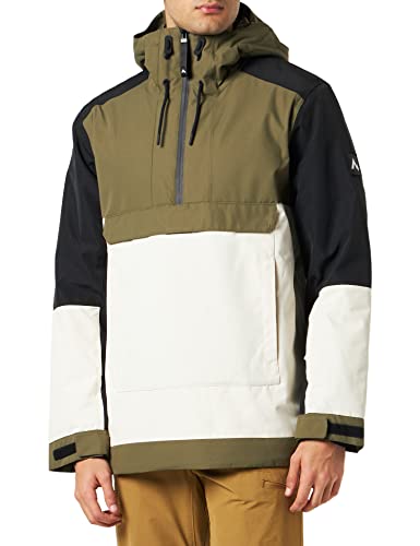 McKINLEY Męska kurtka snowboardowa Hale UX, oliwkowy ciem/beżowy, L