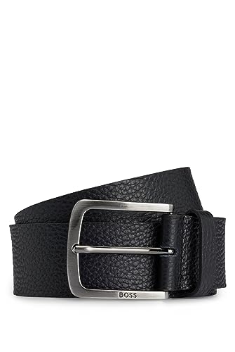 BOSS męski Jor-Gr Sz40 Włoski skórzany pasek z logo, Black1, 120
