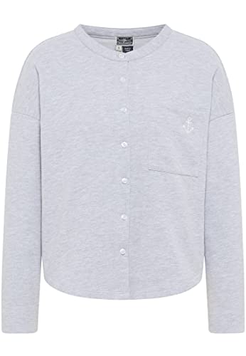 DreiMaster Bluza damska 35426382, jasnoszary melanż, L